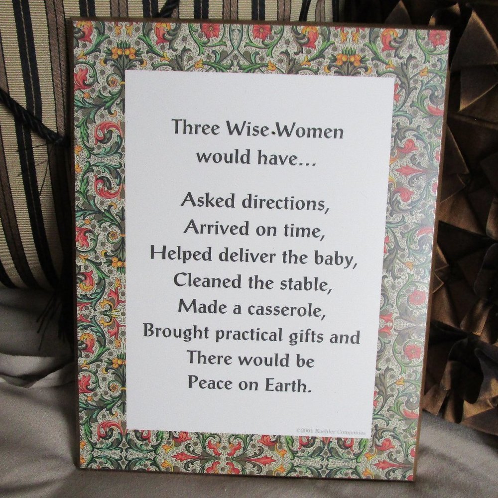 humorous holiday plaque